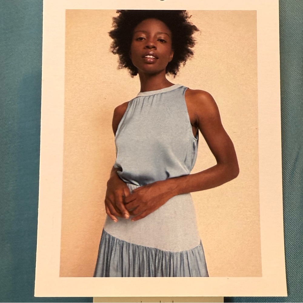 NWT Nation LTD Blue Sateen Top in XS